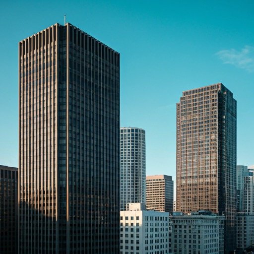 Modern skyscraper architecture in San Francisco